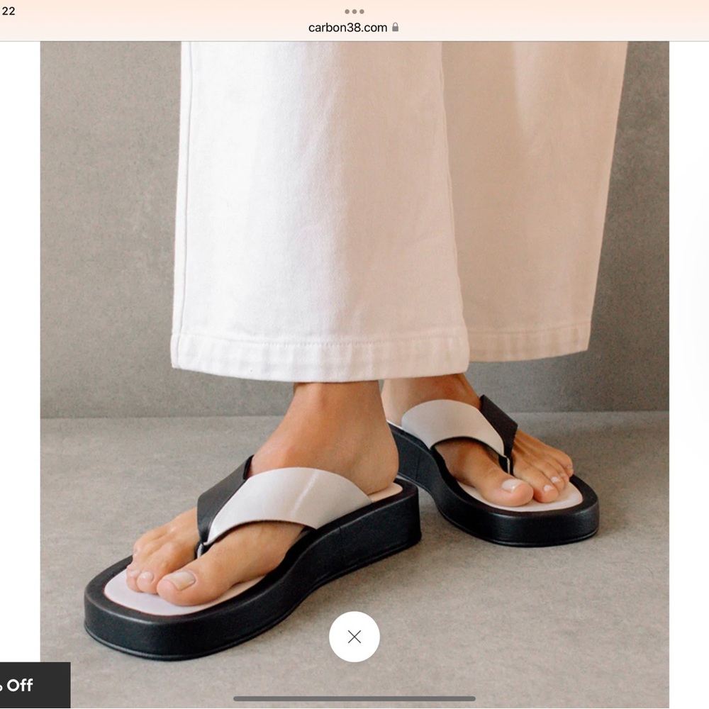 ALOHAS black and white sandals (flip flops)